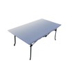 ARTSHOWING Blue and Gray Gradient Fitted Table Cover for 3