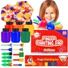 J MARK Complete Toddler Washable Finger Paint Set, Sponge Painting