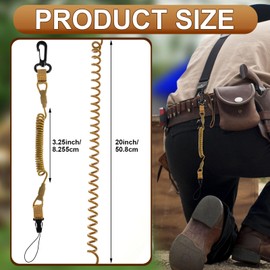 Zonon 2 Pcs Rangefinder Tether Range Finder Tether Retractable Rangefinder Lanyard Coiled Equipment Lanyard for Hunting Rangefinder Camping Hiking Fishing Boating