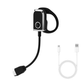 Ear-Wearing Reading Light,Portable USB Rechargeable Book Light,3 Color Temperatures & Stepless Dimming Brightness,Hands-Free Book Light for Reading in Bed, Knitting, Repairing, Bookworms Gifts (Black)