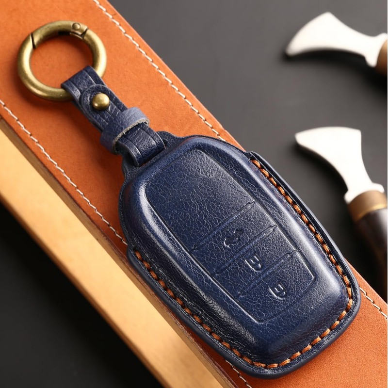 [smasol] Key Cover, Genuine Leather, Smart Key Case, Custom Parts