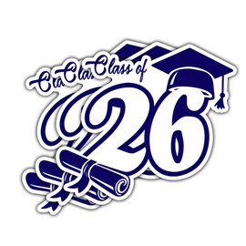 3 Pcs Senior 2026 Sticker, Class of 2026 Sticker, 2026 Senior Stickers, Graduation 2026 Stickers for Laptop Water Bottle Phone Car Window Helmet Vinyl Decal 3 Inches (Class of 2026)