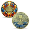 IELCJJ 2 Year Sobriety Coin, Delicate Sunflower Sobriety Chip Colorful