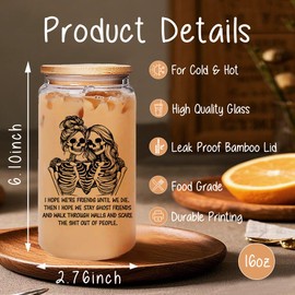 Gothic Friend Gifts for Women, Unique Birthday Friendship Gifts for Women Friend, Funny Long Distance Friendship Gift for Sister Bestie BFF, Ghost Friends