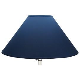 FenchelShades.com 7" Top Diameter x 22" Bottom Diameter 13" Slant Height Lampshade USA Made (Navy Blue)
