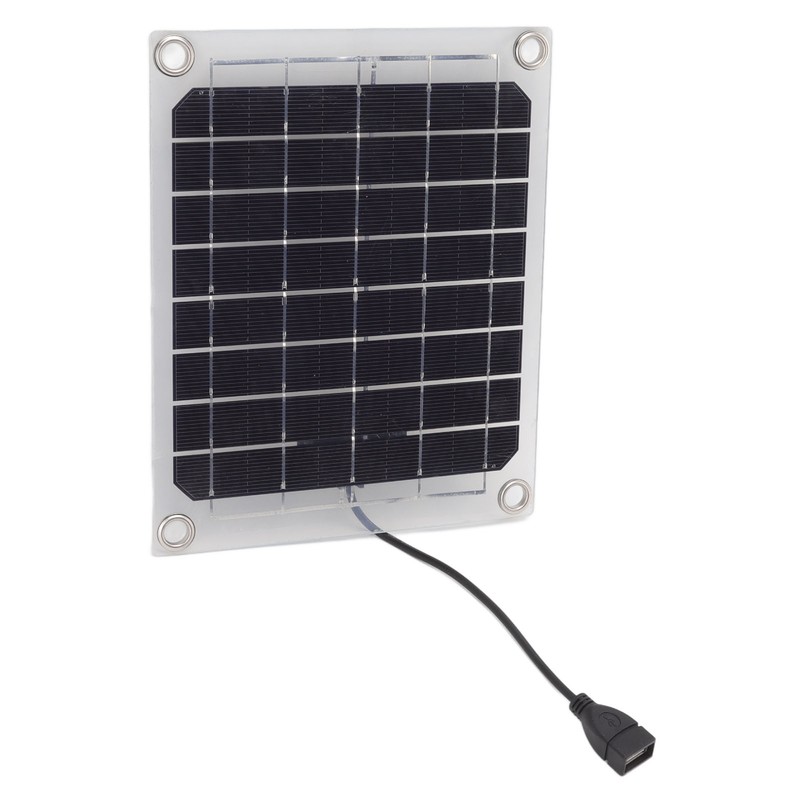 Solar Panel 10W USB Output Transparent Design Double Sided Power
