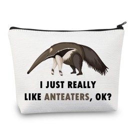 PLITI Anteaters Makeup Bag I Just Really Like Anteaters OK Wildlife Lover Gift Cute Anteaters Lover Gift Anteater Fan Gift (Just Like AnteatersU)