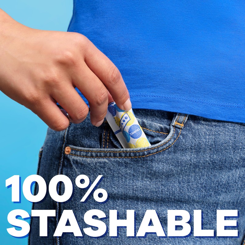 Tampax Compact Pearl Tampons, with LeakGuard Braid & Extendable Applicator,