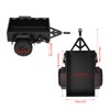 RC Car Hitch Trailer Aluminum Alloy Antislip Rubber Tire Rustproof