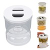 Pickle Jar ABS Juice Separator with Flip Strainer Leakage Proof