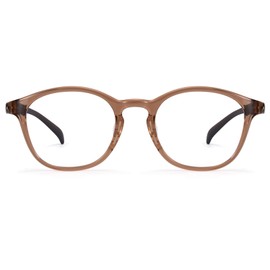 Dollger Blue Light Blocking Glasses For Woman Men Retro Oval Computer BlueLight Glasses Clear Lens Non-Prescription Transparent tea