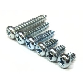 [M4x8-M4x25] Pan Head Tapping Screws, 10 Piece Set (A-Shape) Uniqlo [M4x8, M4x10, M4x12, M4x16, M4x20, M4x25]