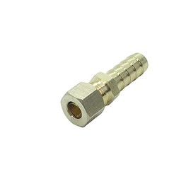 CDQBWKJGFJ 3 Pcs Compression 5/16" Tube OD to 3/8" Hose Barb fitting Transmission Cooler Line Brass Fuel Oil Water Gas Air