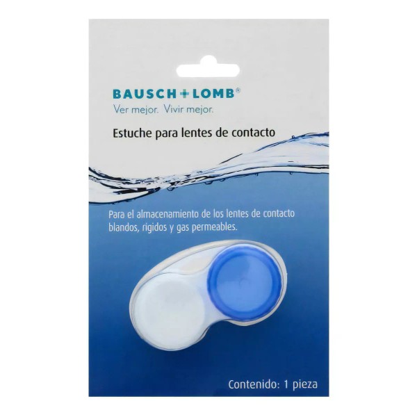 Bausch + Lomb Estuche Para Pupilentes De Contacto Lente De Contacto Color Azul