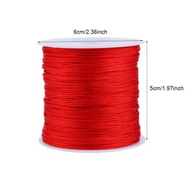 Wire Rod, Strong Proof Rope Pure and Beautiful Color Nylon Chinese Knot Cord Decoration Rattail Macrame Thread String for Threading and Jewelry Making
