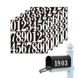 MultiValue Mailbox Numbers, 105PCS Number Stickers White 3 Inch House Numbers for Outside & Indoor Large Address Numbers for House Vinyl Mailbox Post Number Decal Adhesive for Sign Door (White)