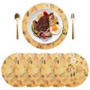 Round Placemats Set of 4 Non Slip Table Mats Washable