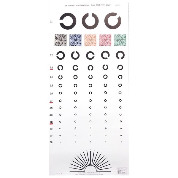 Vision Test Chart International Standard for 16.4 ft (5 m)