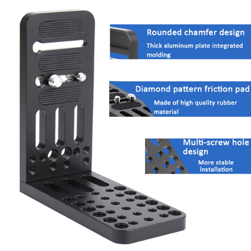 All Metal Universal Camera L shape Quick Release Plate Tripod