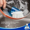 MR.SIGA Soap Dispensing Dish Brush, Kitchen Brush for Pot Pan