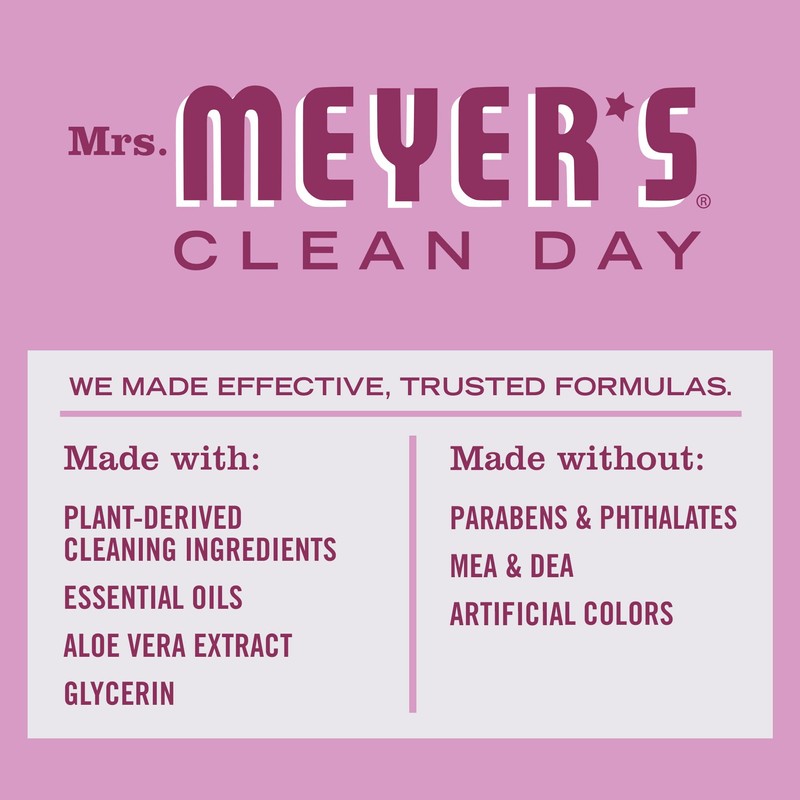 MRS. MEYER'S CLEAN DAY Liquid Dish Soap, Biodegradable Formula, Peony,