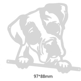 Thinking Dog Die Cut for Card Making, Dog Metal Cutting Dies Congratulations Die Cuts Embossing Stencils Template for DIY Scrap-Booking Decor Wedding Birthday Blessing Card