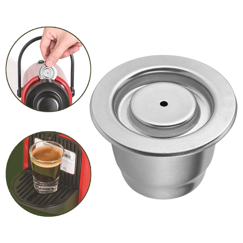 Stainless Steel Reusable Coffee Capsule Shell Coffee Filter Fit for