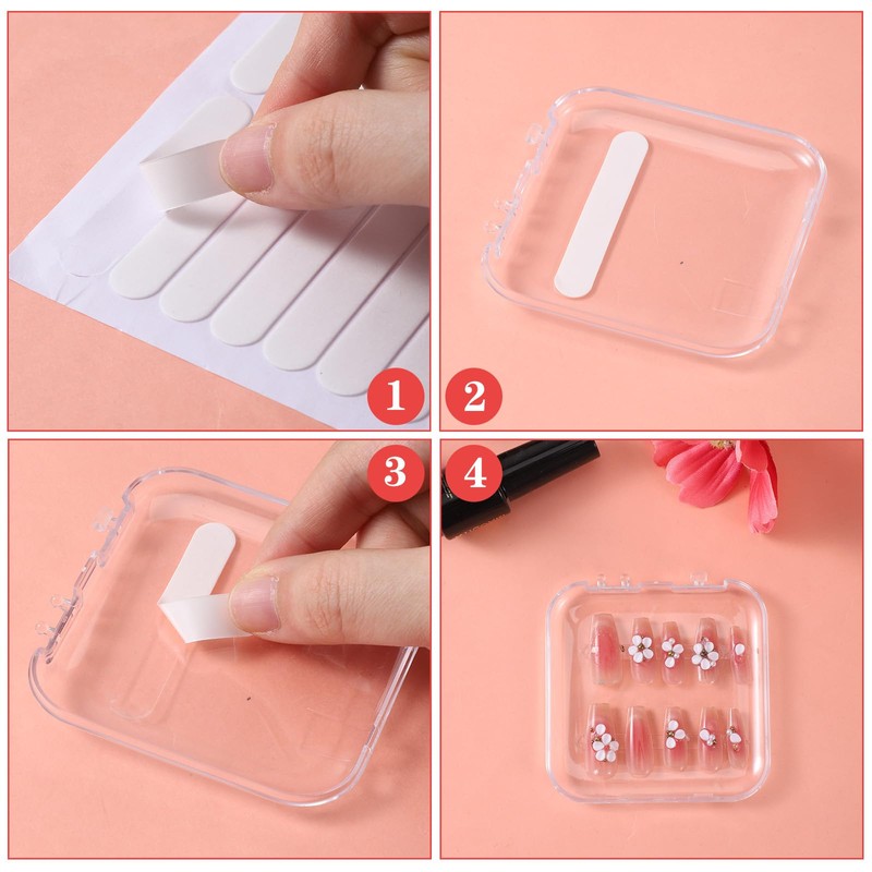 12 Sheets Double Sided Nail Tape, Double Sided Tape for