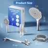 JONKEAN Dual Shower Heads with Handheld Spray Combo, 7.5" Big
