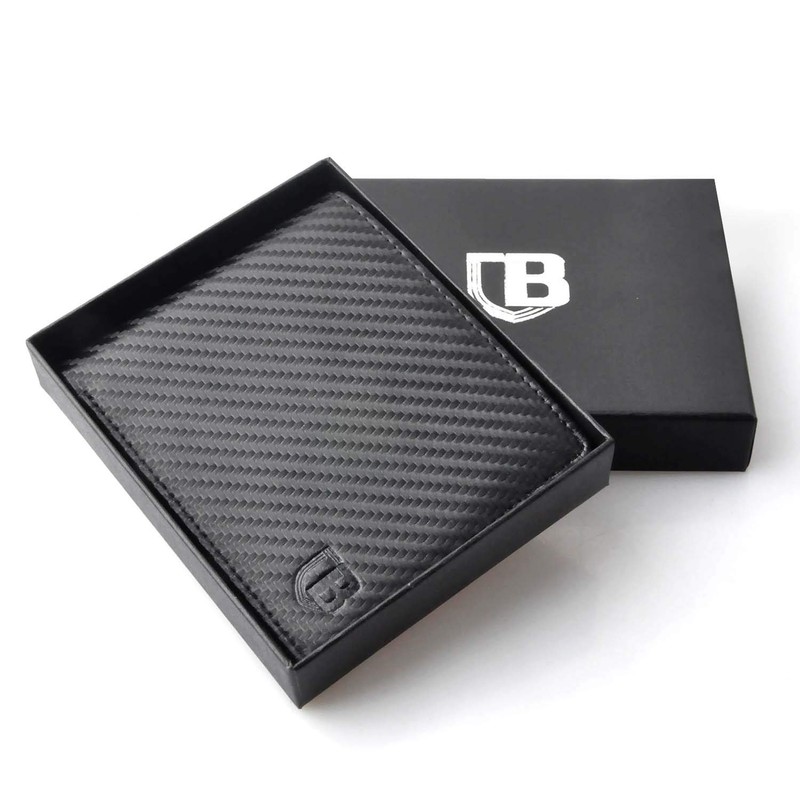 BIAL Mens Wallet, RFID Blocking, Flip, Slim Bifold, 2 ID