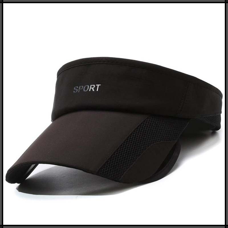 [ホワイトファング] 帽子 サンバイザー キャップ スポーツ ゴルフ 通気性 速乾性 日焼け防止 夏