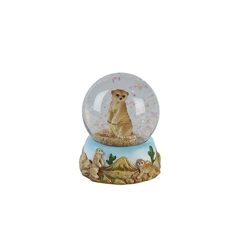 Ravensden Glitter Globe Meerkat Snow Globe Animal Animals Snow Globes