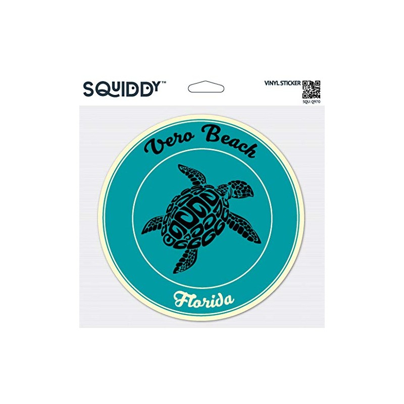 Squiddy Vero Beach Florida - Vinyl Sticker for Car, Laptop,