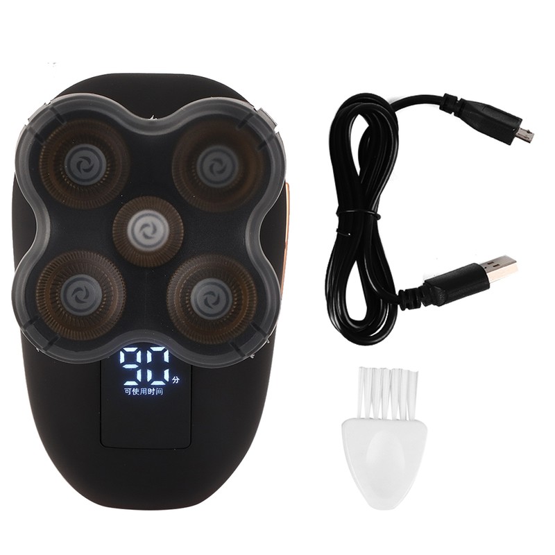 Electric Shaver Waterproof Rechargeable Beard Shaving Trimmer Hair ClipperBlack