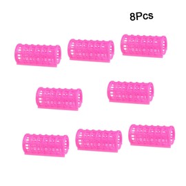 FOMIYES Double Layer Foam Hair Rollers for Women 8 Pack Clip-in Rollers Hairdressing Curlers for Women Men Kids Medium Size Random Color