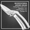 SLEMOON Heavy Duty Kitchen Shears for Food,All Stainless Steel Super