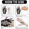 18 Sheets Self-Adhesive Henna Tattoo Kit for Women & Girls