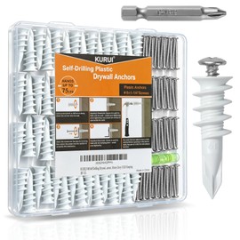 KURUI Kit de anclajes y tornillos para paneles de yeso autoperforantes, 140