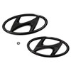 Hyundai 9999Z057166 Logo Emblem Lettering Black Set of 2
