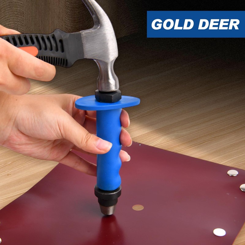 GOLD DEER 14 Pieces Hole Punch Set with Pin Point