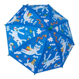 Floss & Rock Pets Color Changing Umbrella, 25.98-inch Height, Rainy Days