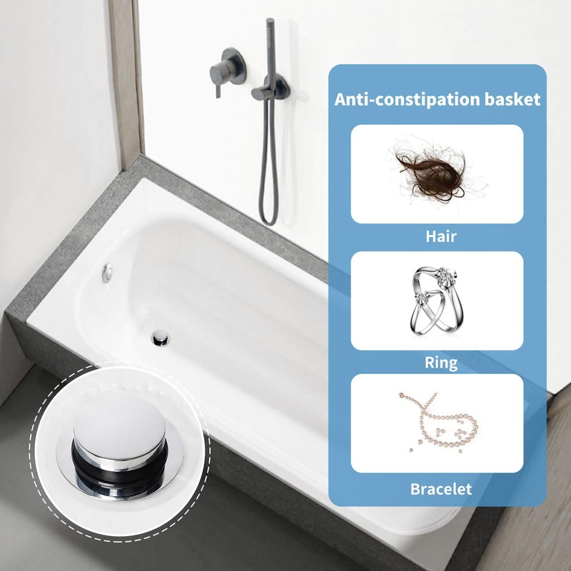 Bathtub Plug Replacement，Drain Stopper for Shower，Pop Up Drain Stopper for