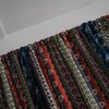 USTIDE 1 Panel Bohemian Geometric Curtain Rustic Ethnic Stripe Curtain