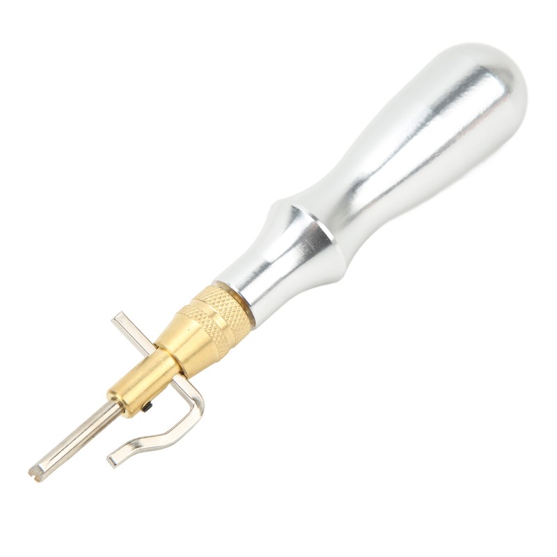 5 in 1 Leather Groover Multifunctional Aluminum Handle Stitching Groover