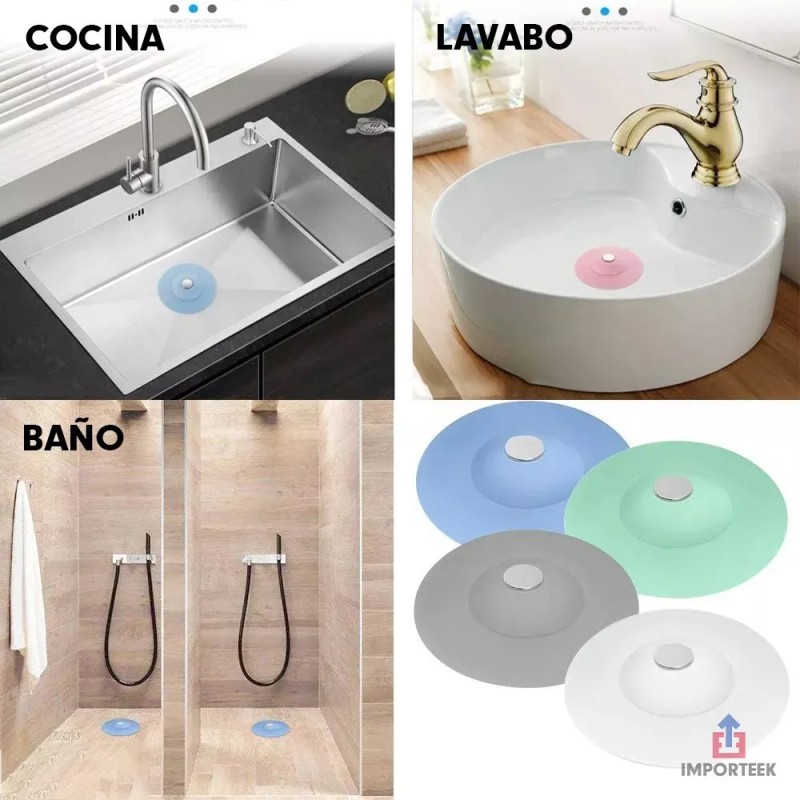 Importeek Tapon Colador Drenaje Baño Regadera Ducha Tina Cocina Lavabo