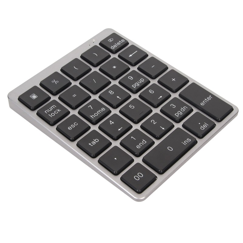 Numeric Keyboard Mini USB Rechargeable Wired 28 Keys Thin Portable