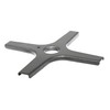 K&H EKS140 Gas Stove Cross, Gas Attachment, 140 mm, Matt