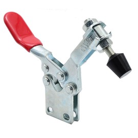 Toggle Clamps GH-225-DSS, Quick Release Horizontal Clamp Antislip Red Latch Clamp with 227kg/500Lbs Holding Capacity for Woodworking Metalworking Welding (Stainless Steel)