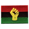 Pan African Flag Fist Patch BLM Movement Embroidered Iron On