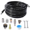 Sewer Jetter Kit for Pressure Washer Drain Cleaner Hose 1/4